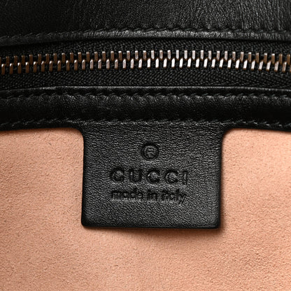 Gucci Calfskin Matelasse Medium GG Marmont Shoulder Bag Black 4 of 11