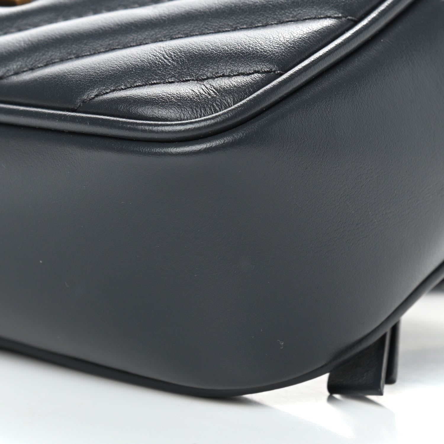 Saint Laurent Calfskin Matelasse Monogram Lou Belt Bag Smog 8 of 9