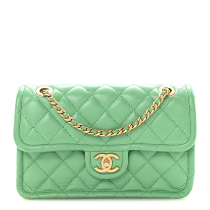 Chanel Caviar Quilted Medium Sweet Classic Flap Green 1 of 10