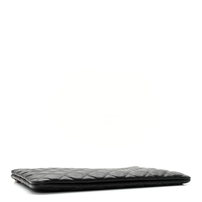 Chanel Caviar Quilted Medium Cosmetic Case Black 3 of 11