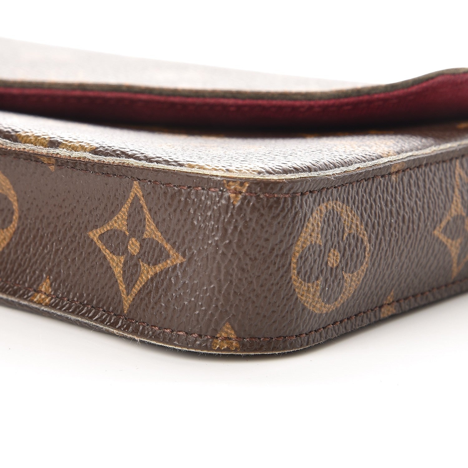 Louis Vuitton Monogram Pochette Felicie Chain Wallet Fuchsia 12 of 14
