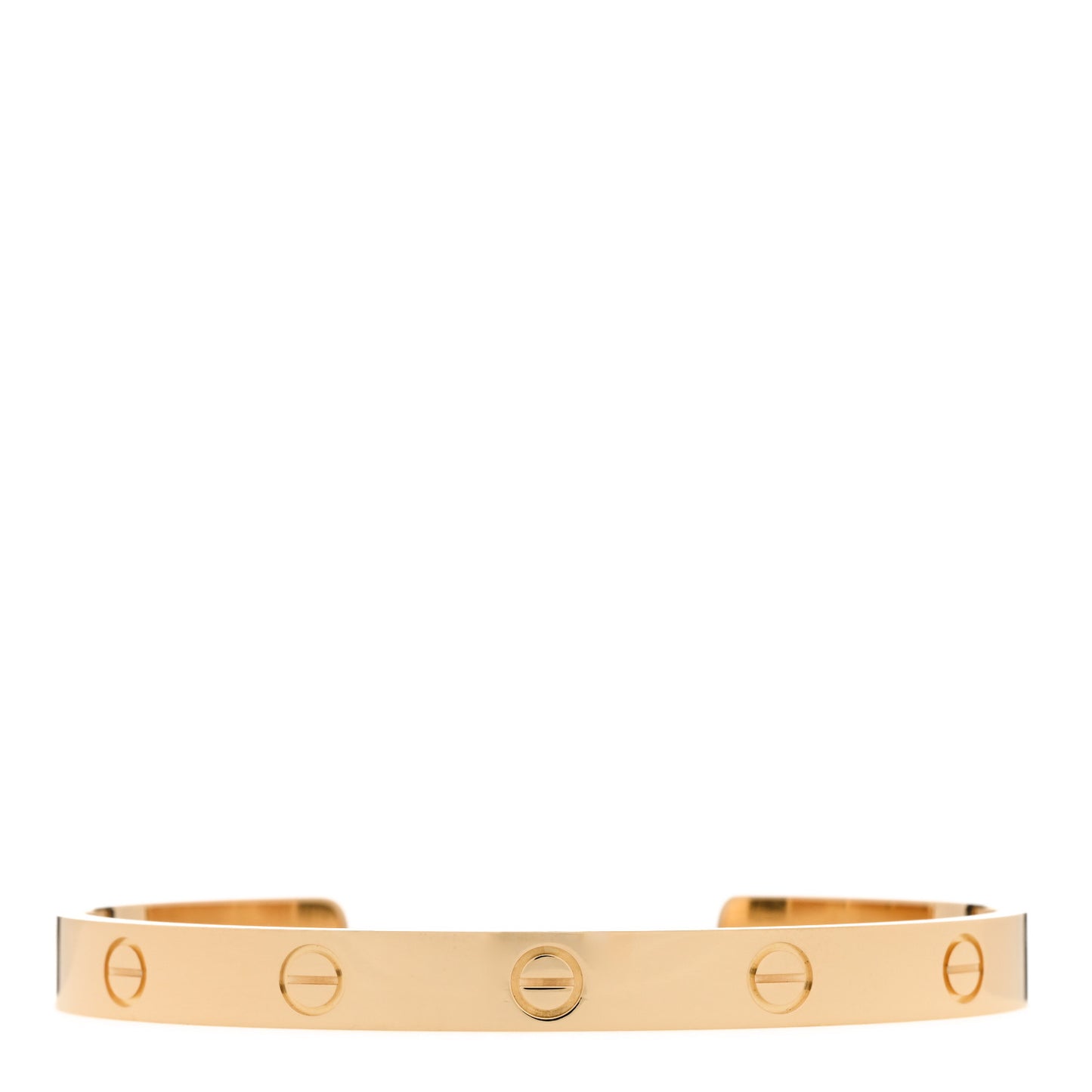 18K Yellow Gold LOVE Cuff Bracelet 18