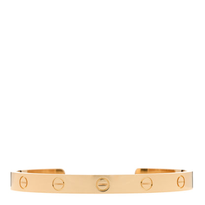 Cartier 18K Yellow Gold LOVE Cuff Bracelet 18 1 of 4