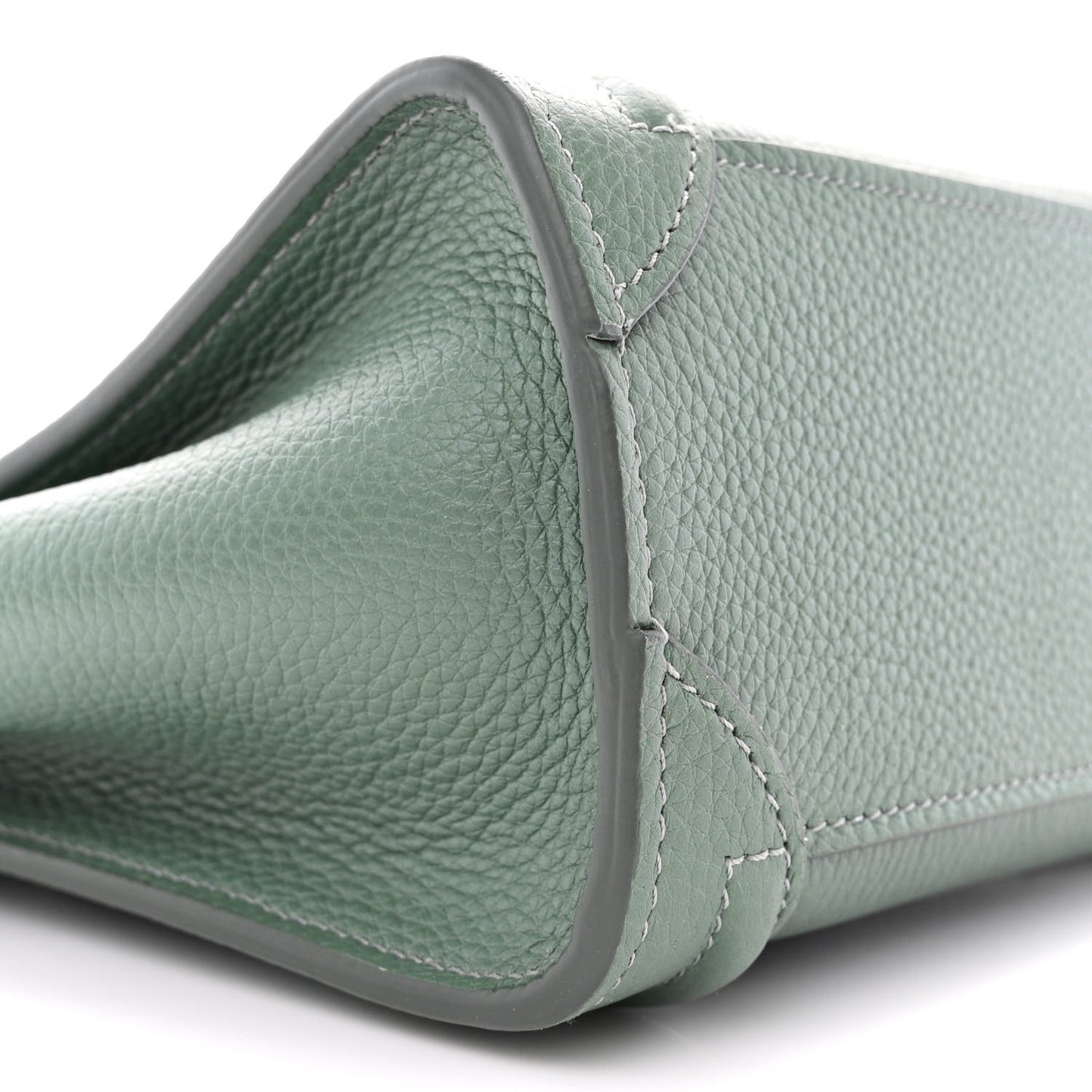 Drummed Calfskin Nano Luggage Celadon