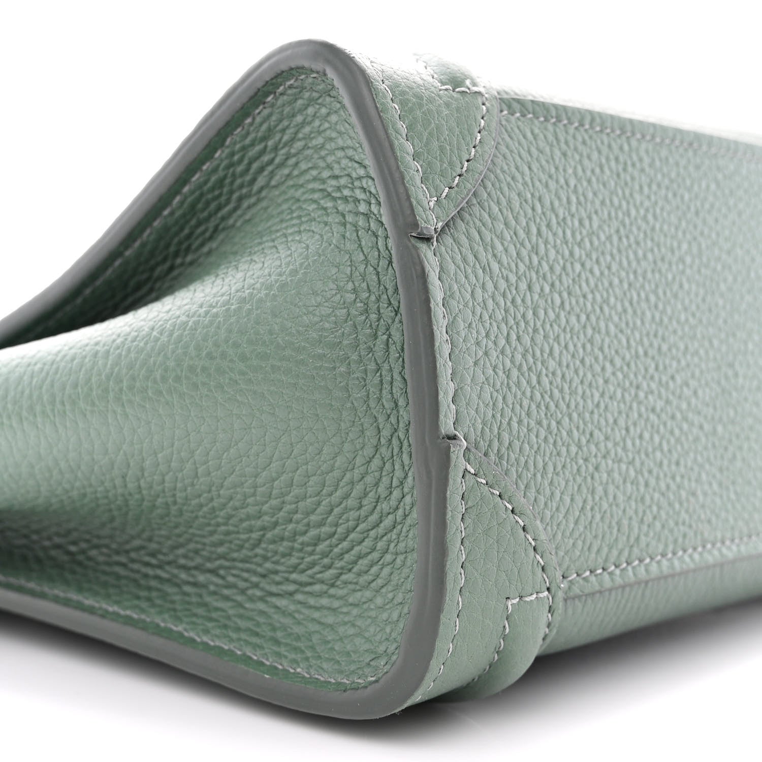 Celine Drummed Calfskin Nano Luggage Celadon 10 of 14