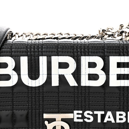 Burberry Patent Quilted Horseferry Print Small Lola Bag Black 7 of 10