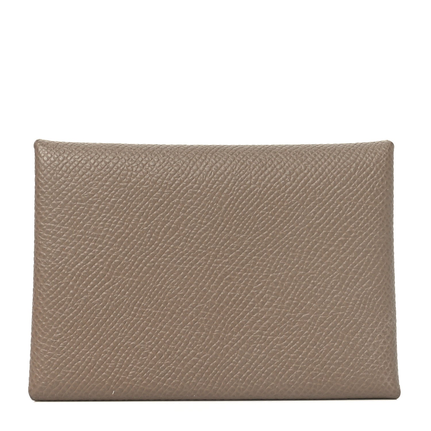 Hermes Epsom Calvi Duo Card Case Etoupe 1 of 7