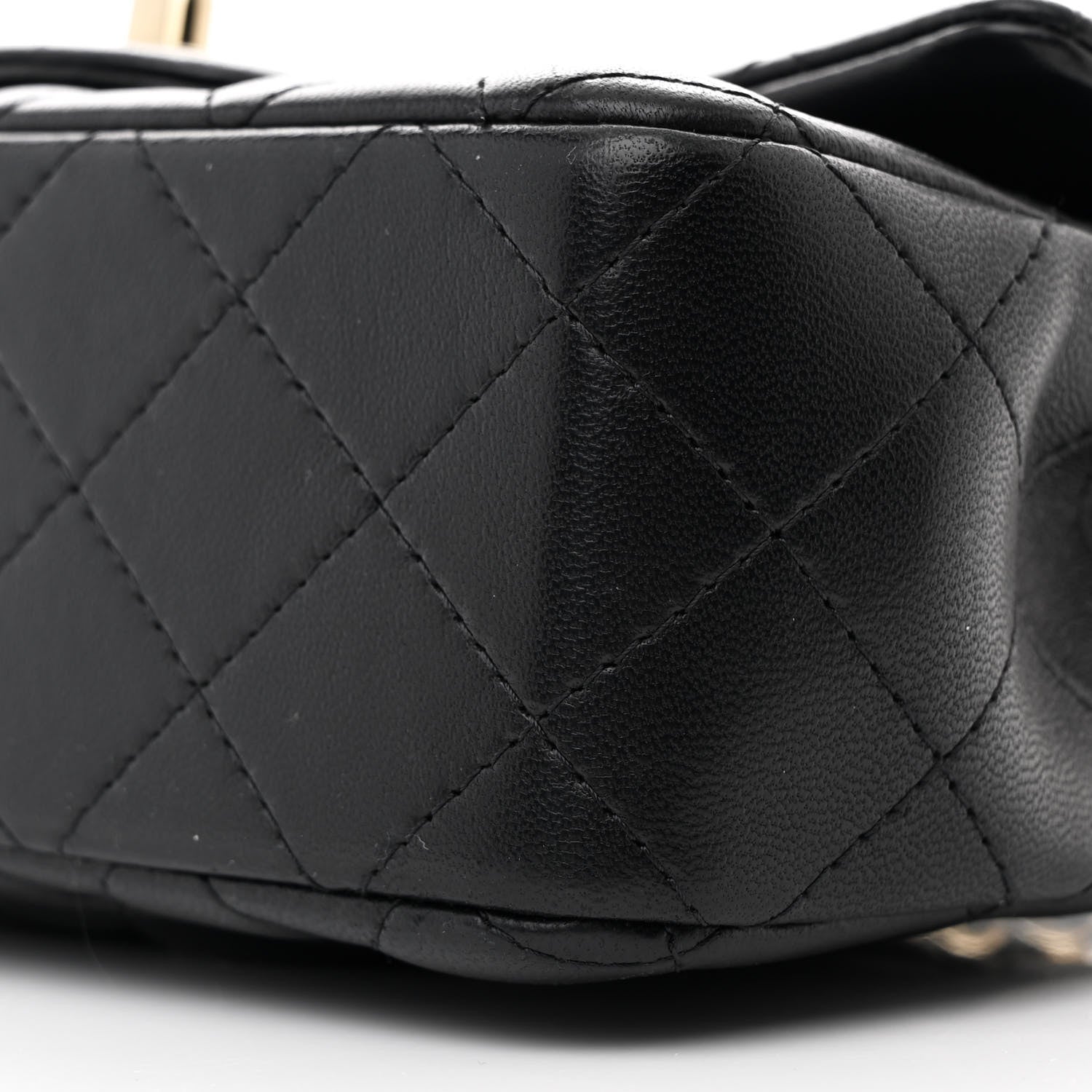 Chanel Lambskin Quilted Mini Rectangular Flap Black 10 of 12