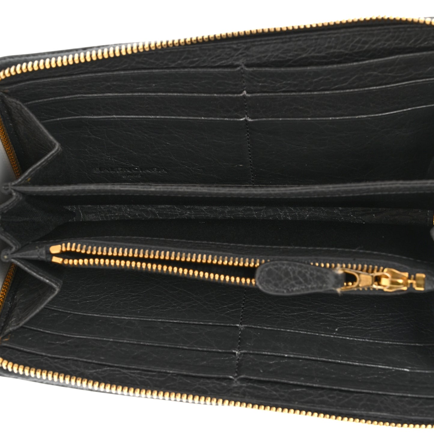 Agneau Giant 12 Gold Hardware Continental Zip Around Wallet Gris Fossile