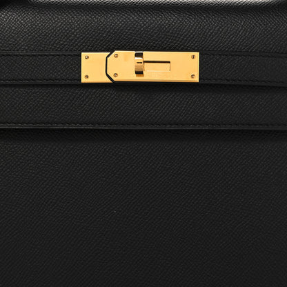 Hermes Epsom Kelly Sellier 32 Black 8 of 10