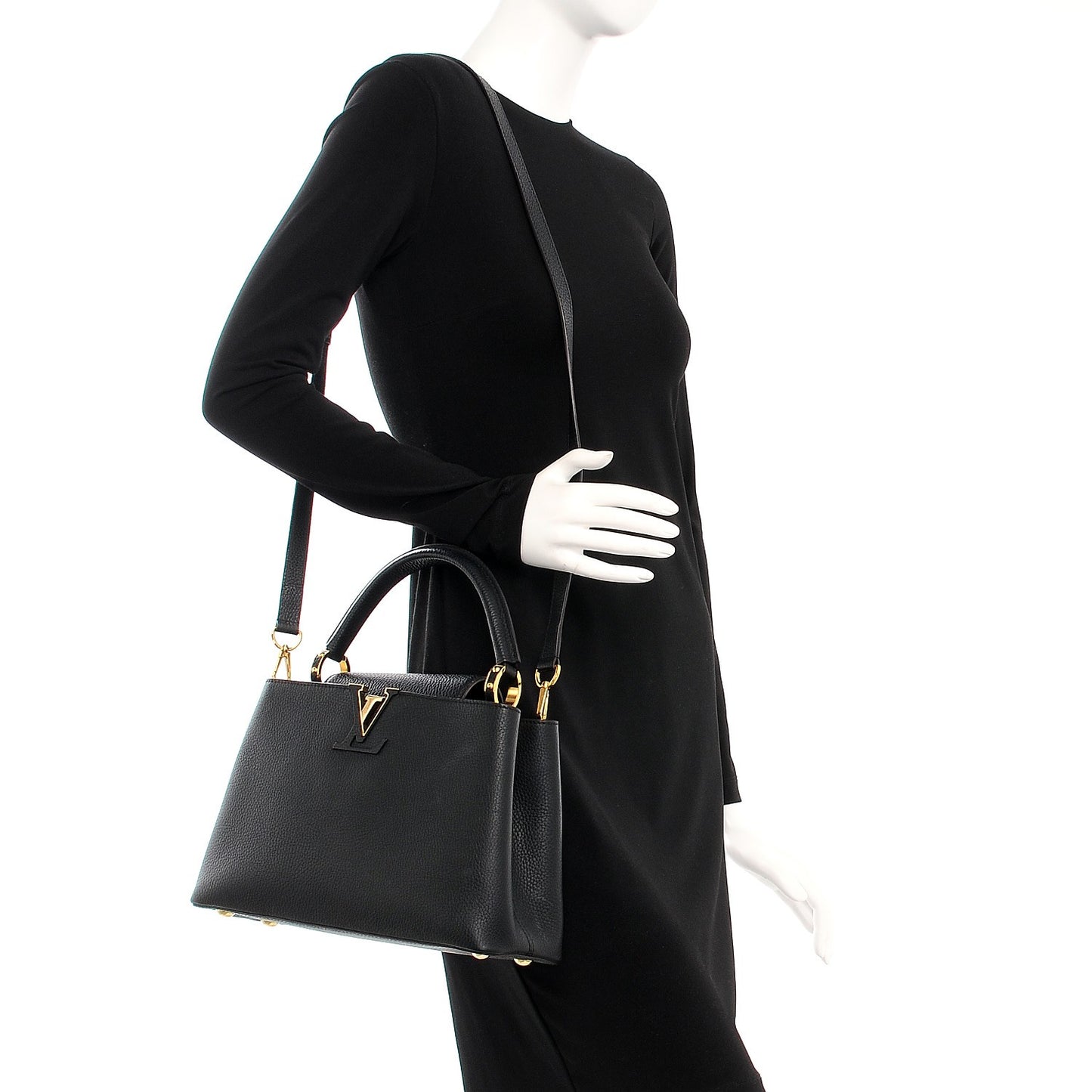 Taurillon Capucines PM Black