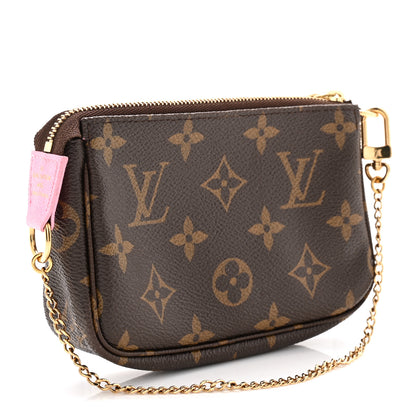 Louis Vuitton Monogram 2022 Christmas Animation Paris Mini Pochette Accessories Pink 2 of 8