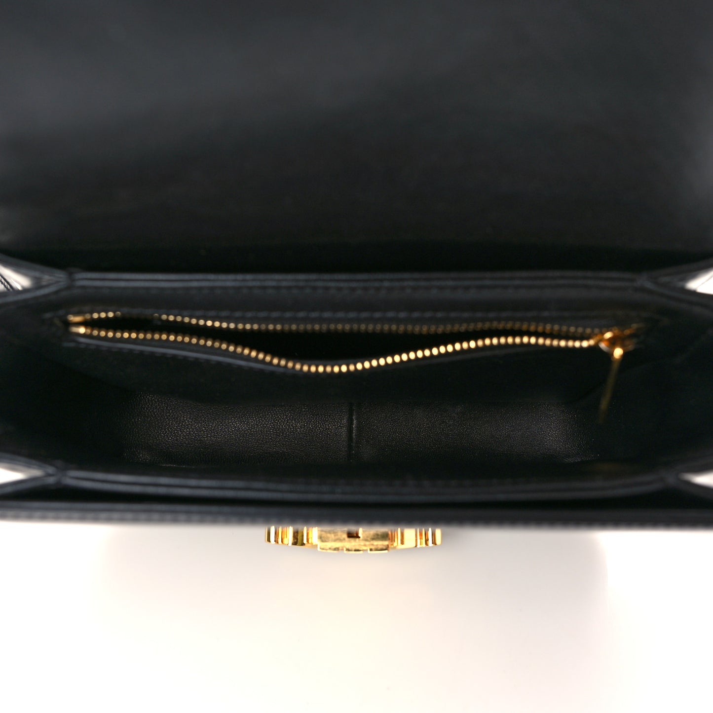 Shiny Calfskin Medium Triomphe Black