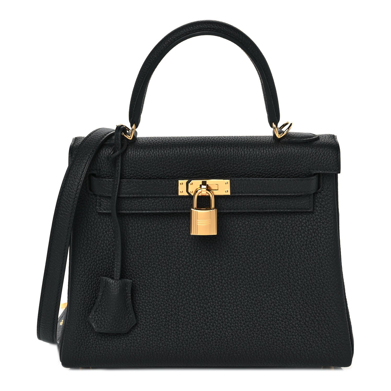 Hermes Togo Kelly Retourne 25 Black 1 of 9