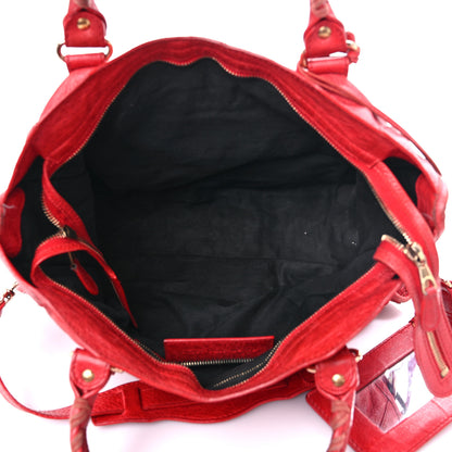 Balenciaga Agneau Giant 12 Rose Gold Hardware City Rouge Coquelicot 4 of 26