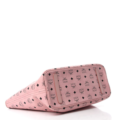MCM Visetos Medium Anya Shopper Tote Light Pink 4 of 12