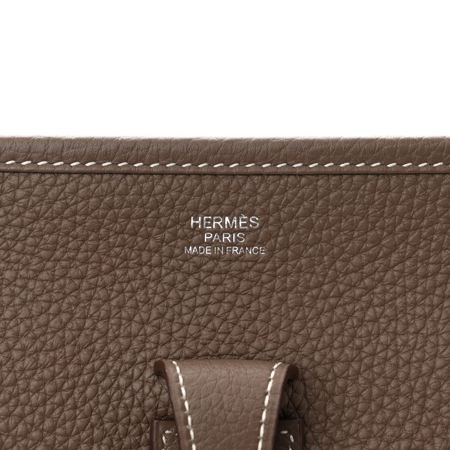 Hermes Taurillon Clemence Evelyne III PM Etoupe 6 of 11