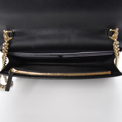 Gucci Guccissima Signature Bowy Chain Wallet Black 5 of 7