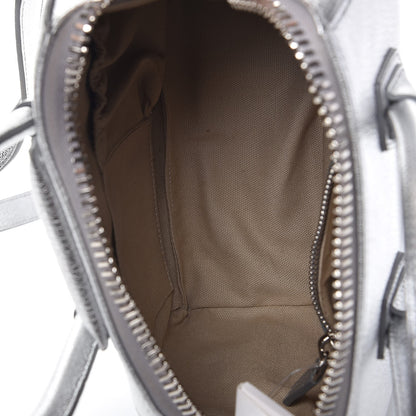 Givenchy Metallic Sugar Goatskin Mini Antigona Silver 6 of 10