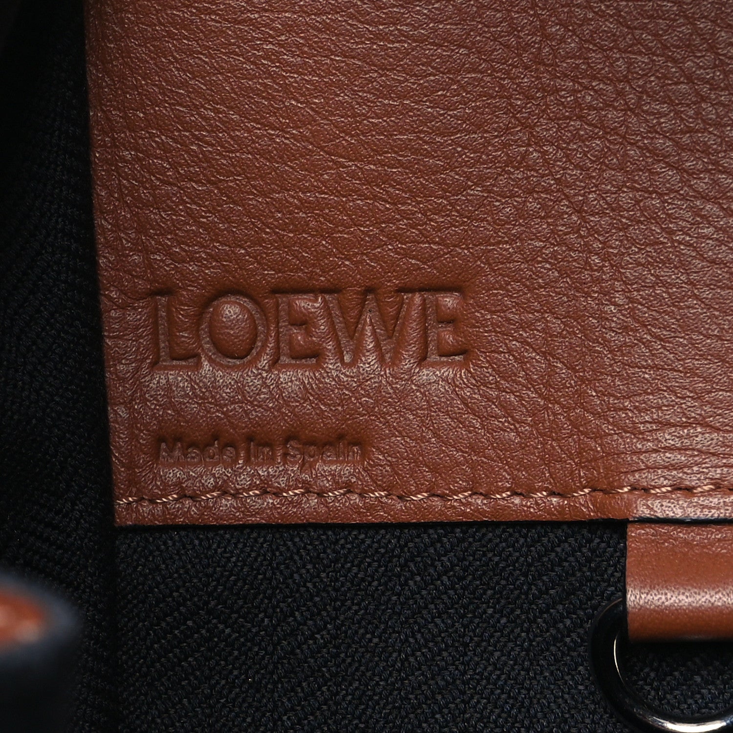 Loewe Grained Calfskin Small Hammock Shoulder Bag Tan 6 of 15