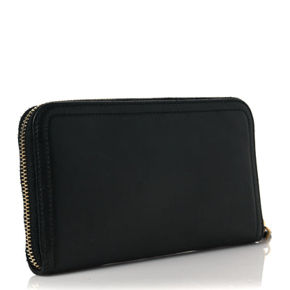Prada Vitello Daino Zip Around Wallet Nero Black 3 of 6