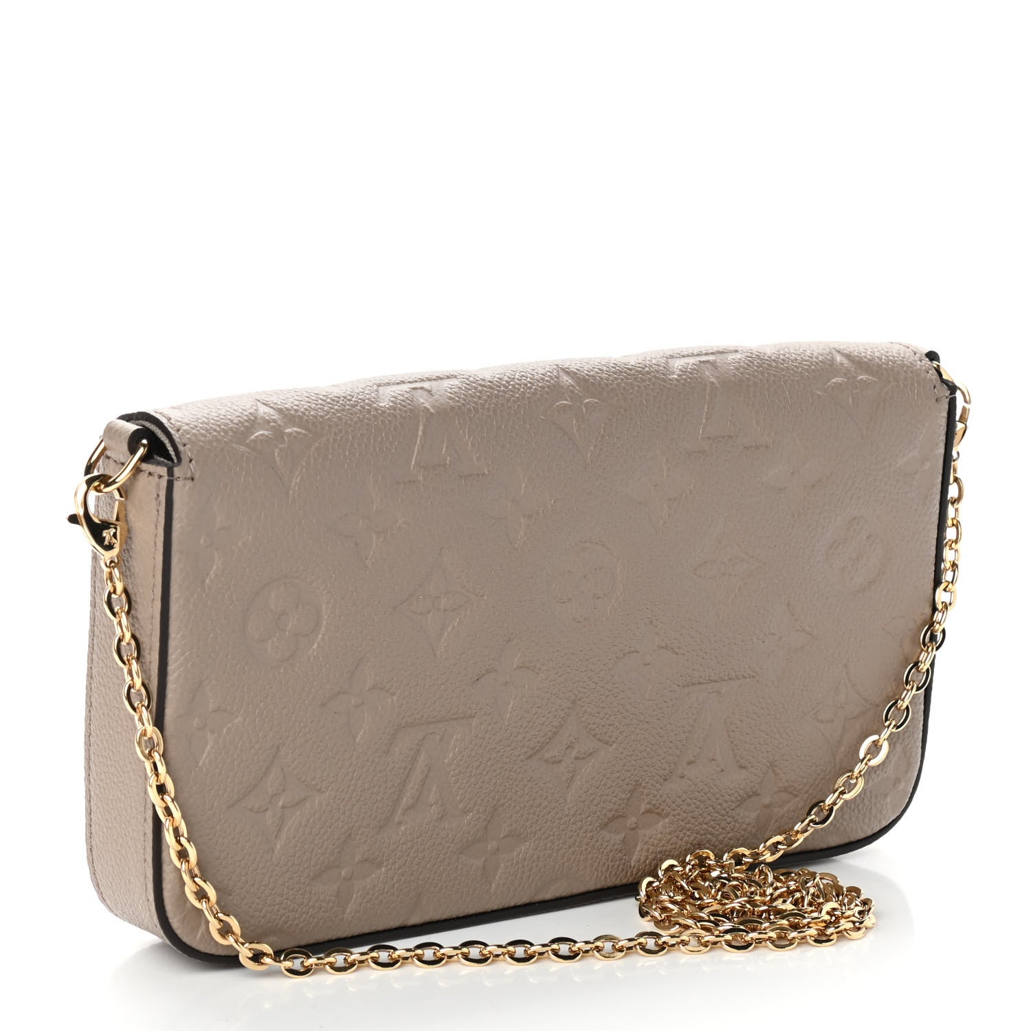 Louis Vuitton Empreinte Pochette Felicie Chain Wallet Tourterelle 3 of 7