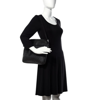 Gucci GG Plus Monogram Messenger Bag Black 2 of 13