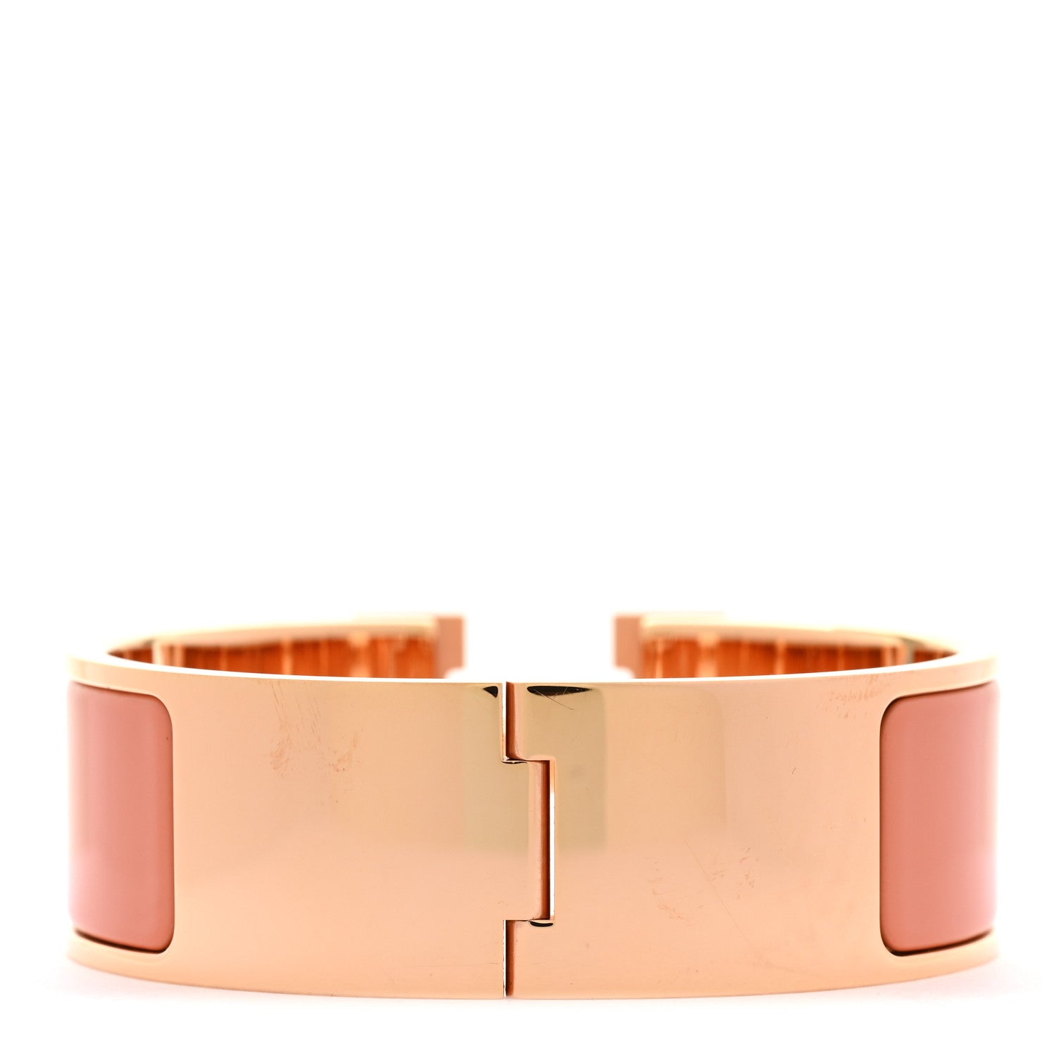 Hermes Enamel Wide Clic Clac H Bracelet PM Mango 3 of 6