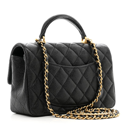 Chanel Caviar Quilted Mini Top Handle Rectangular Flap Black 3 of 10