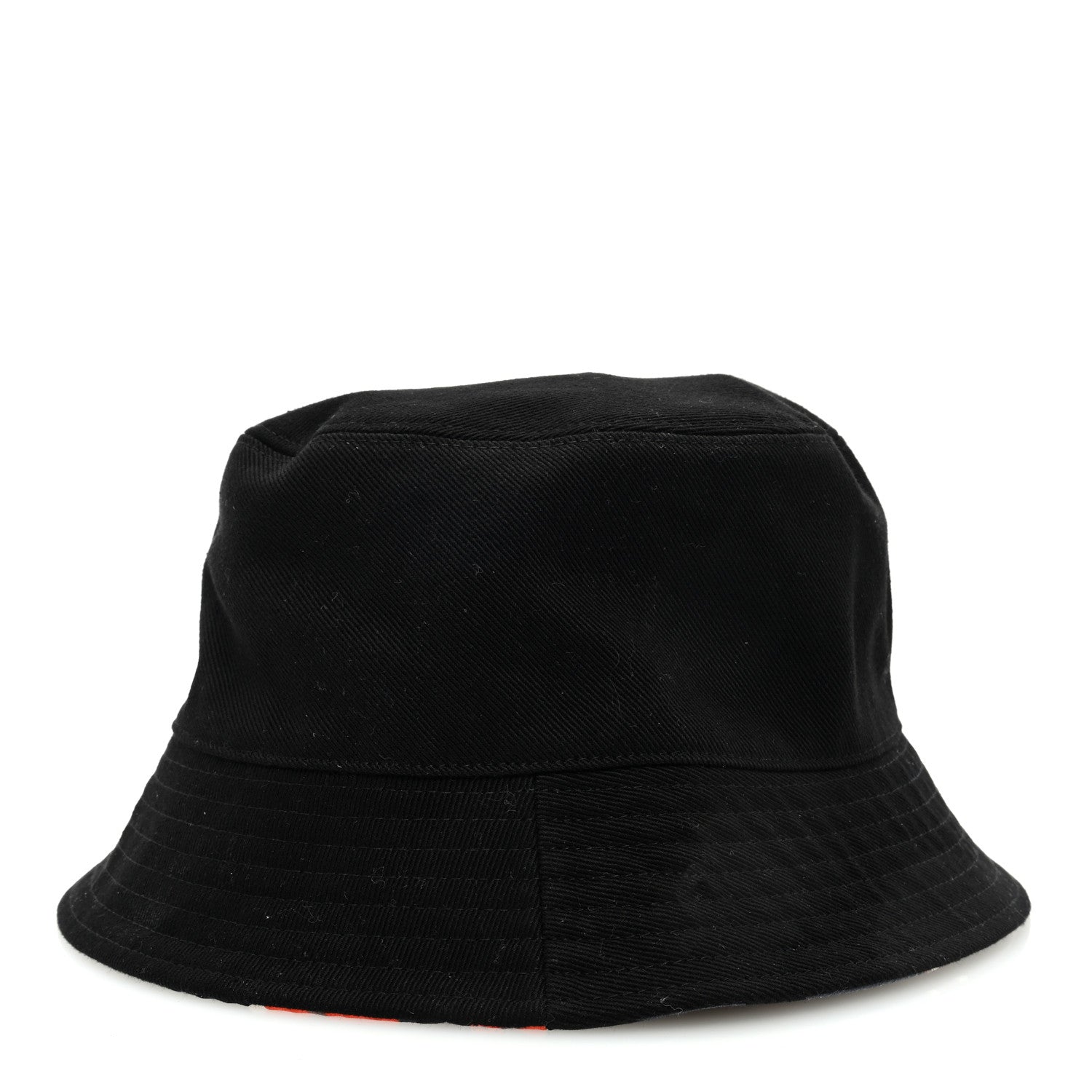 Chanel Canvas CC Bucket Hat Black Black Orange 6 of 8
