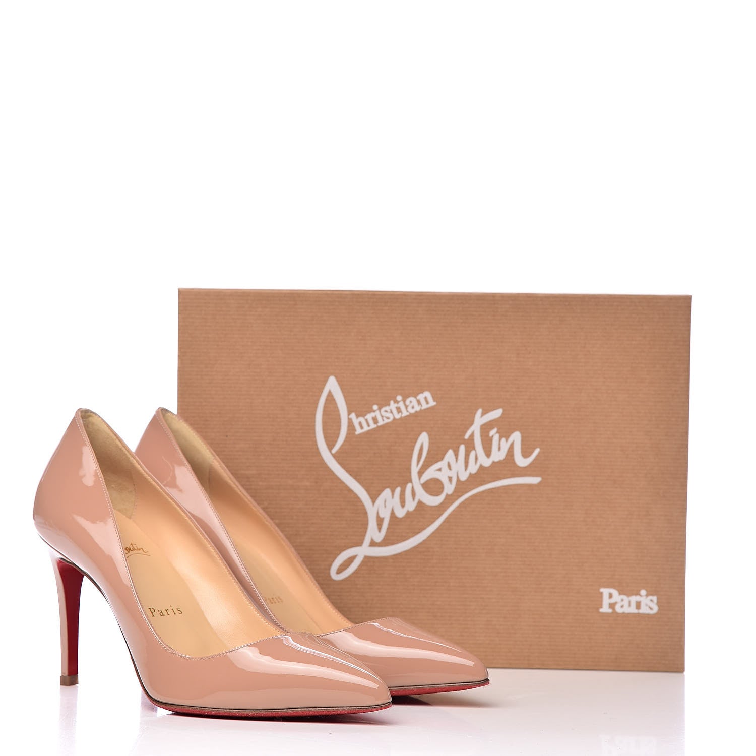 Christian Louboutin Patent Pigalle 85 Pumps 37 Nude 11 of 11