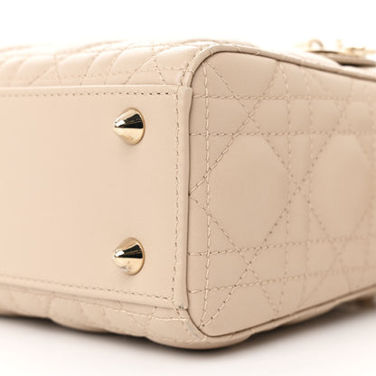 Christian Dior Lambskin Cannage Small My ABCDior Lady Dior Powder Beige 10 of 10