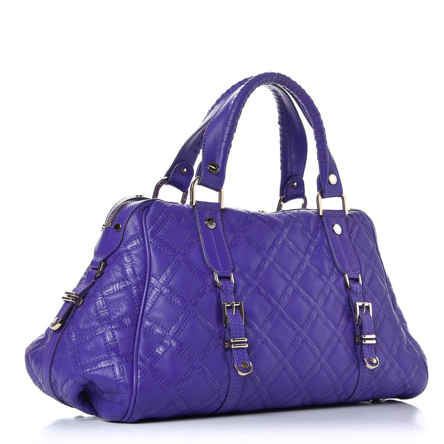 Calfskin Satchel Violet