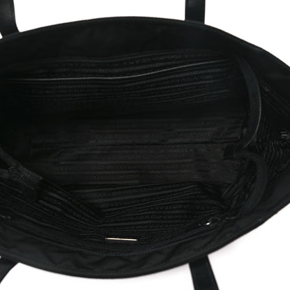 Prada Tessuto Nylon Saffiano Shopping Tote Black 5 of 10