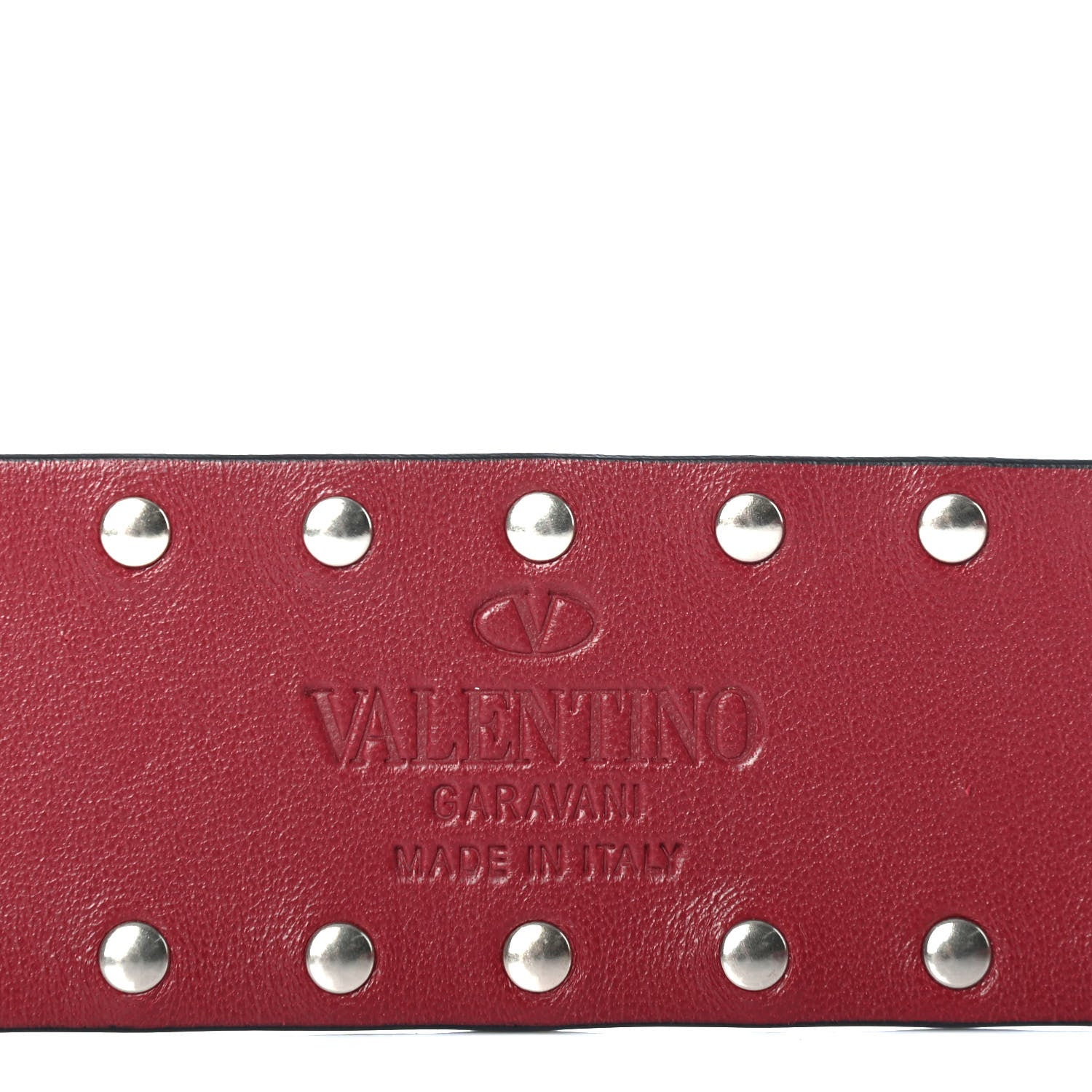 Valentino Garavani Suede Rockstud Spike Shoulder Strap Rubino 3 of 4