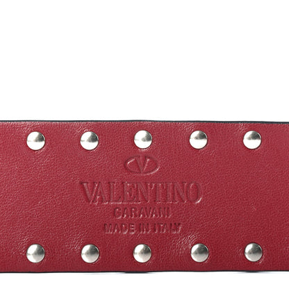 Valentino Garavani Suede Rockstud Spike Shoulder Strap Rubino 3 of 4