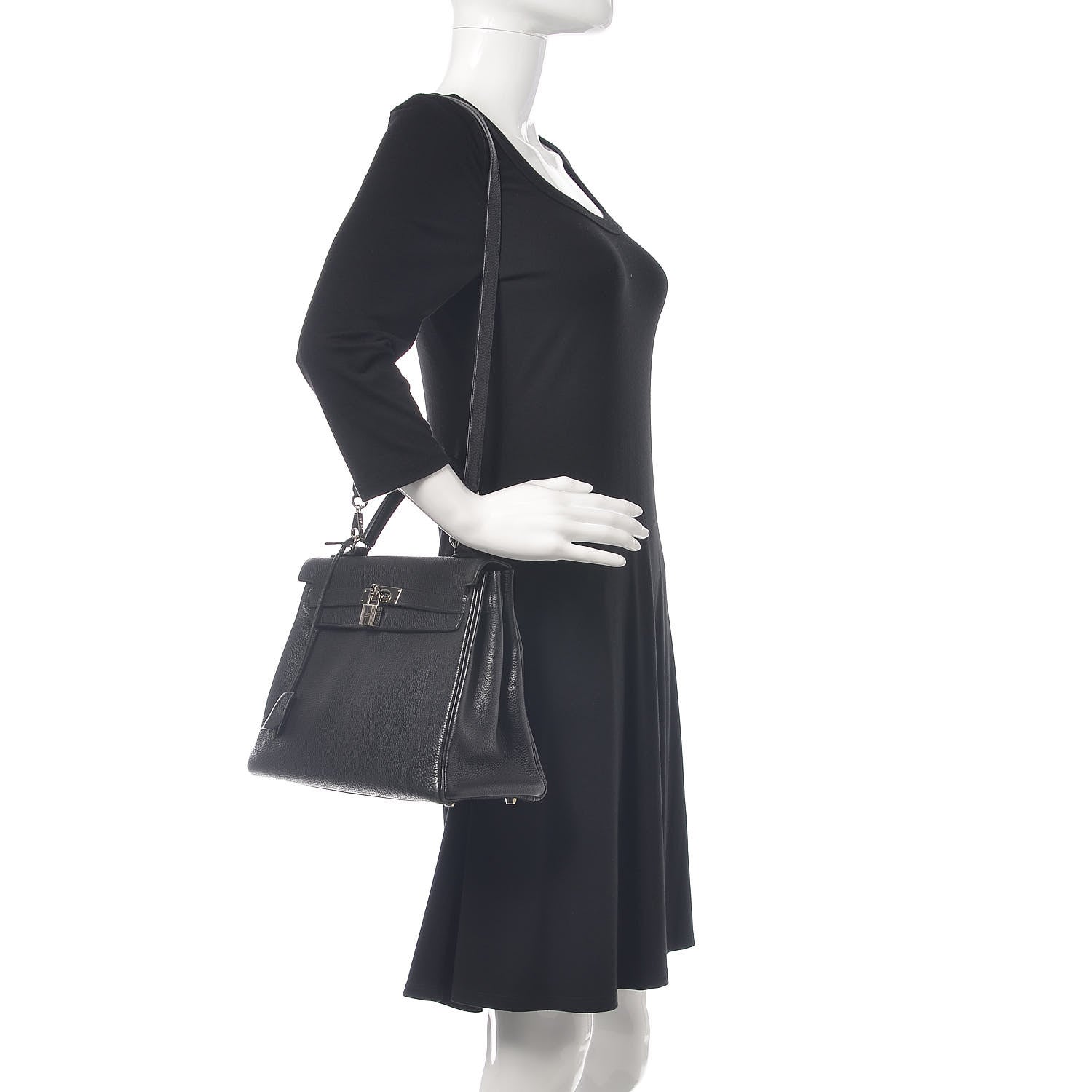 Hermes Togo Kelly Retourne 32 Black 2 of 35