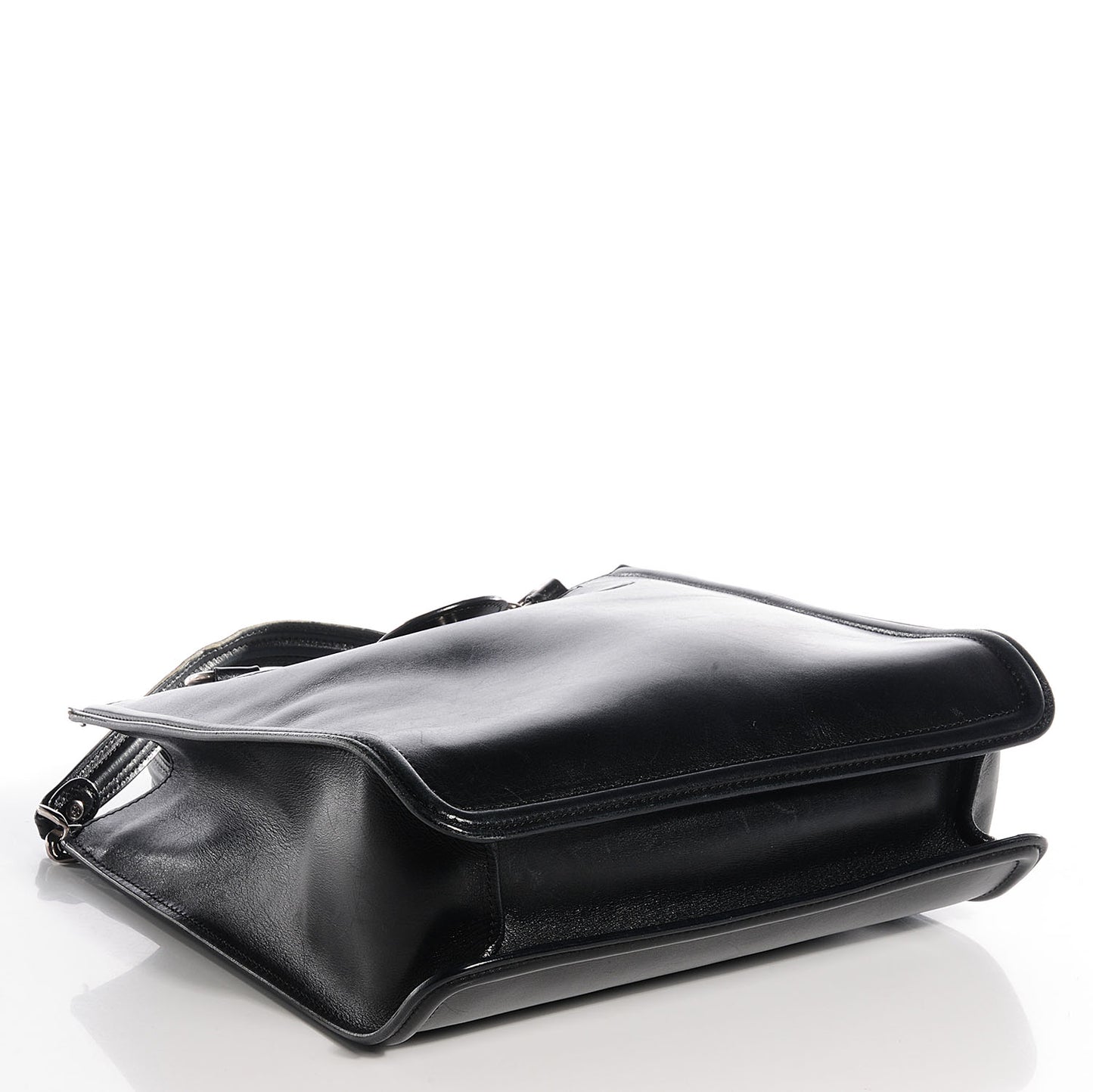 Smooth Calfskin Country Ride Tote Black
