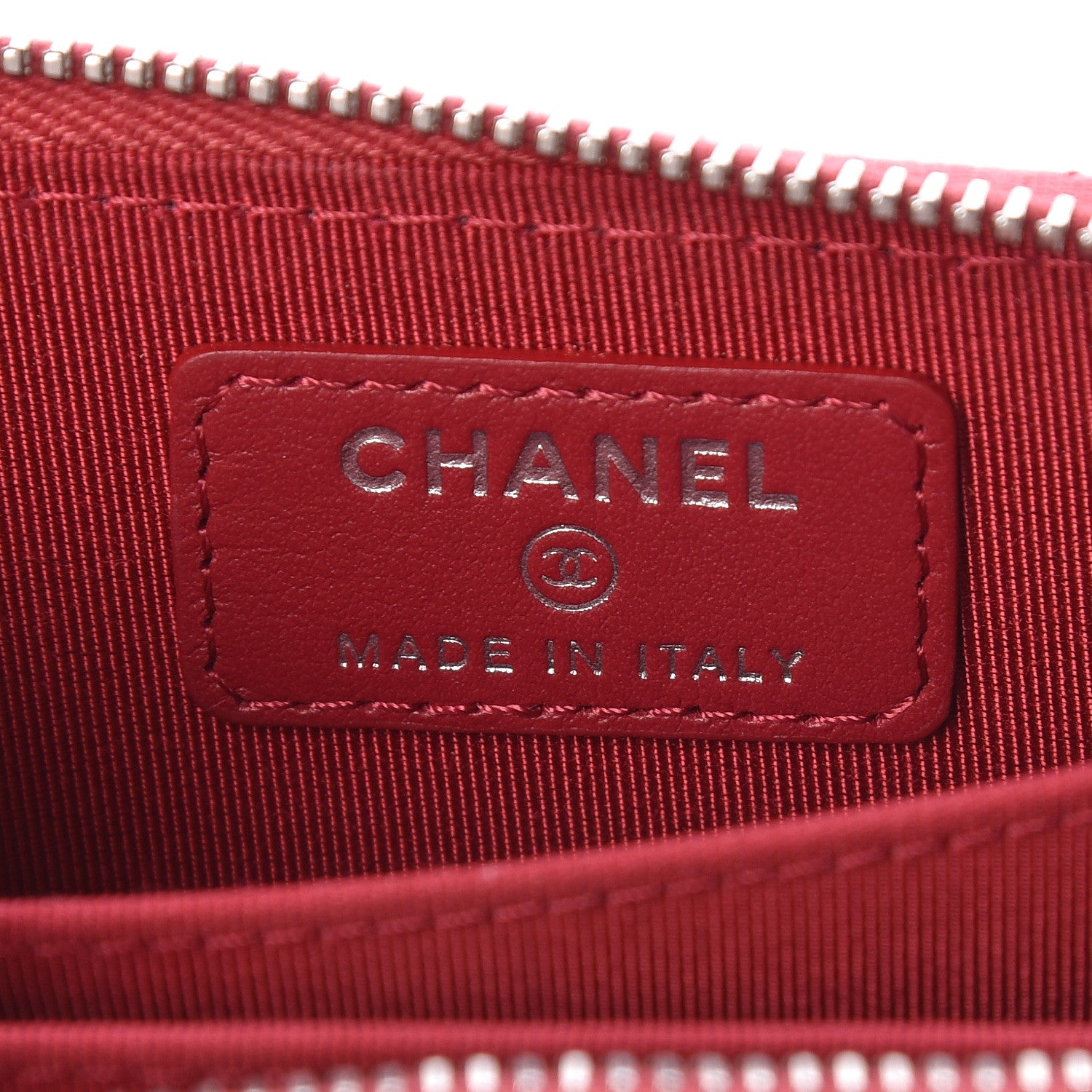 Chanel Caviar Quilted Zip Coin Purse Pink 6 of 7