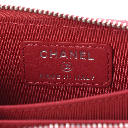 Chanel Caviar Quilted Zip Coin Purse Pink 6 of 7