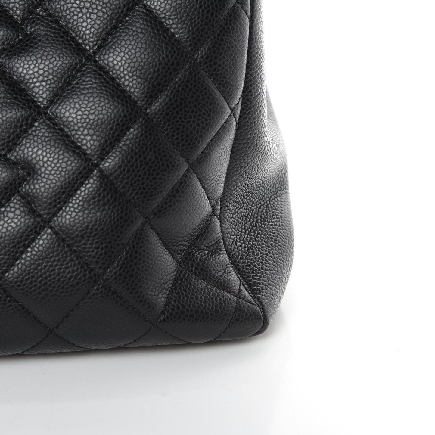 Caviar Quilted Grand Shopping Tote GST Black