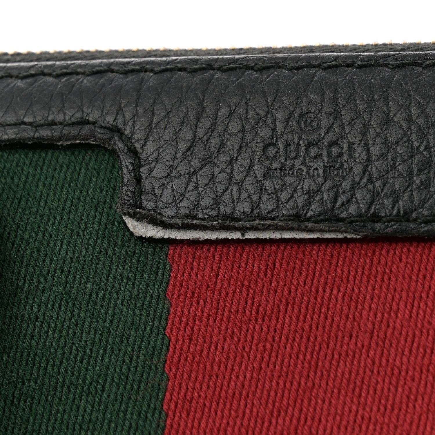 Gucci Calfskin Vintage Web Medium Boston Black 15 of 17