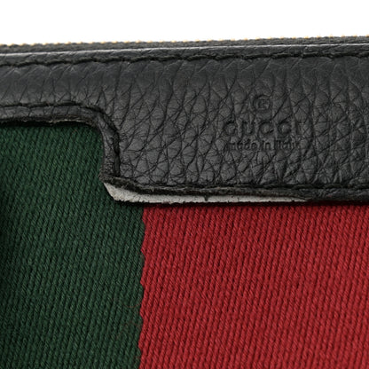 Gucci Calfskin Vintage Web Medium Boston Black 15 of 17