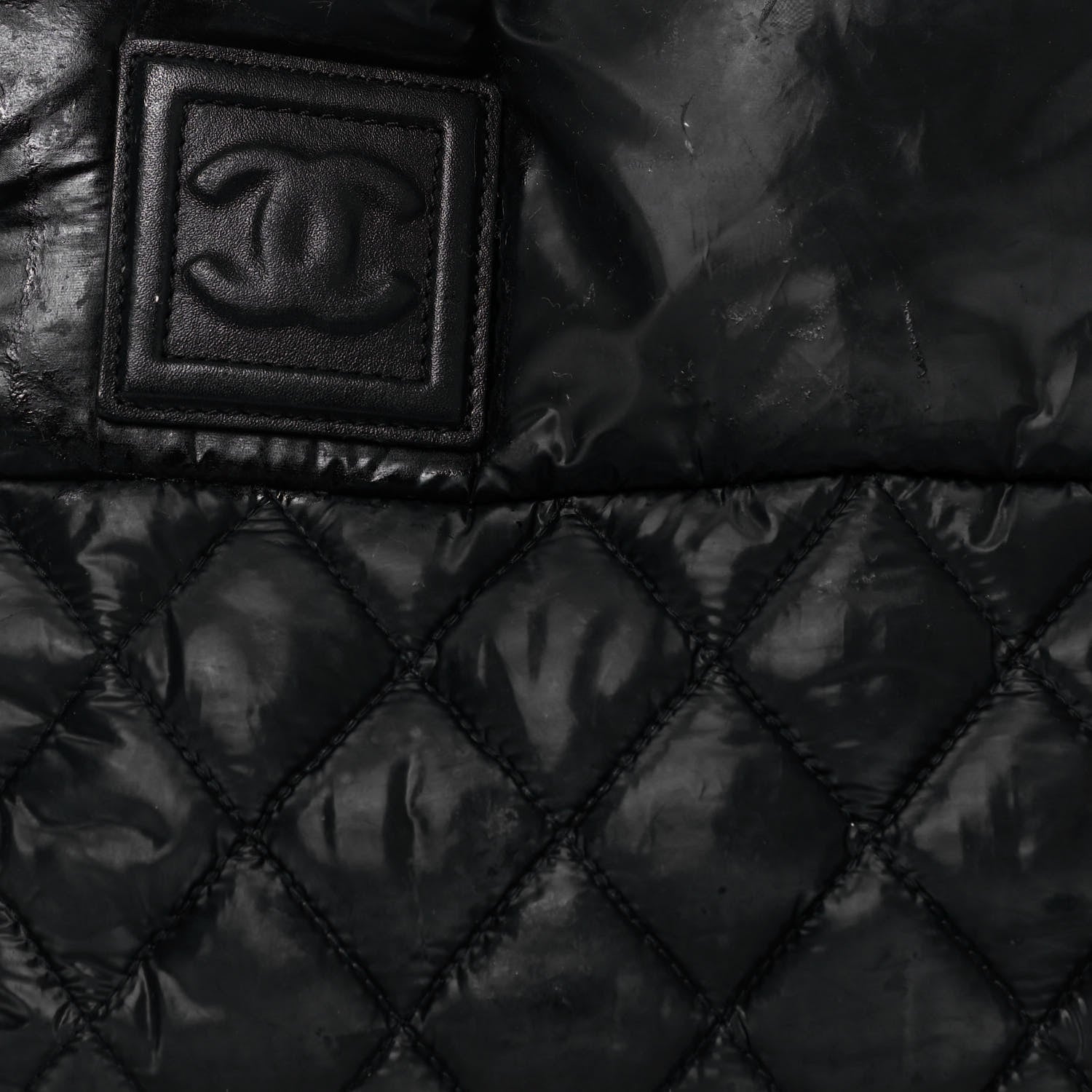 Chanel Nylon Coco Cocoon Zipped Tote Black 7 of 15