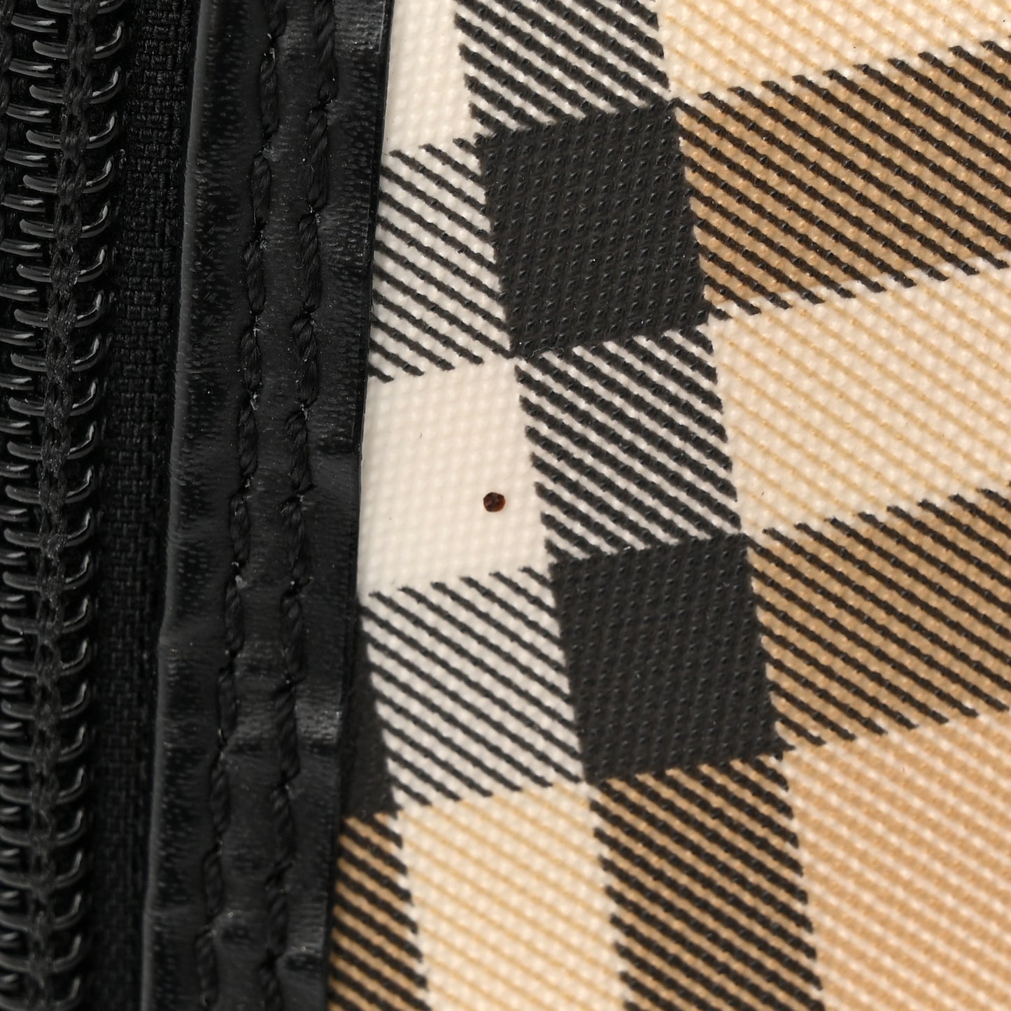 Canvas House Check Backpack Black