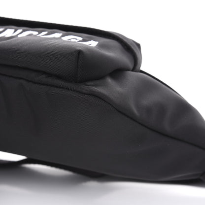 Balenciaga Sport Nylon Logo Embroidered Wheel Beltpack Black 9 of 9