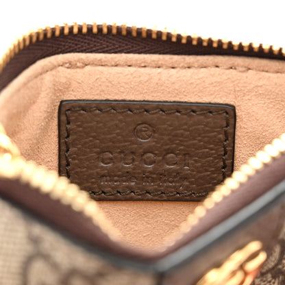 Gucci GG Supreme Monogram Web Ophidia Key Case Beige New Acero 7 of 8