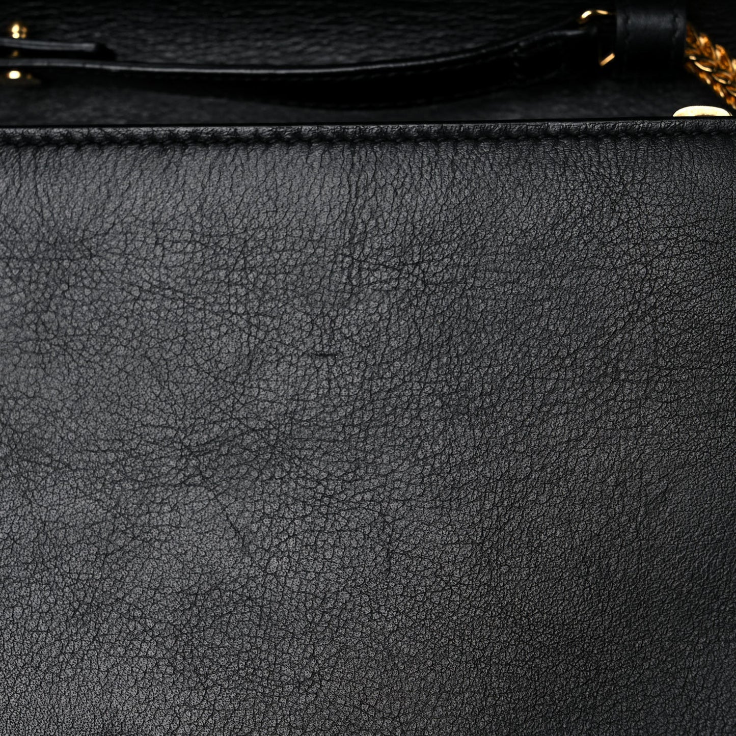 Calfskin Classic Y Ligne Chain Wallet Black