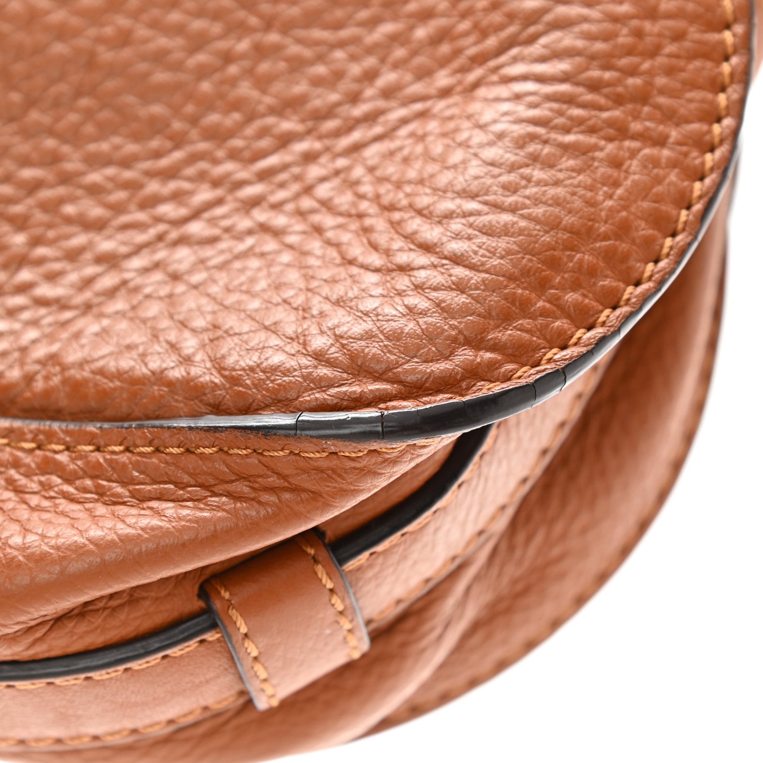Chloe Calfskin Mini Marcie Round Crossbody Bag Nut 16 of 20