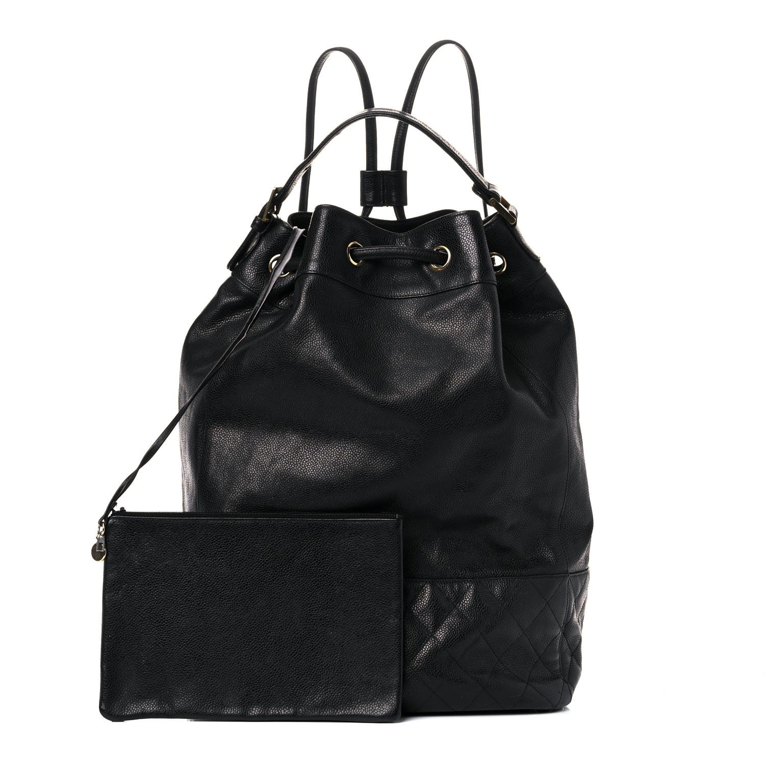 Chanel Caviar Quilted Drawstring Backpack Black 1 of 24